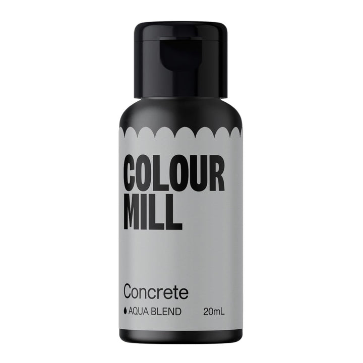 Colour Mill Aqua Blend Concrete Lebensmittelfarbe Auf Wasserbasis - Lebensmittel Farbe Sehr Intensiv, Hoch Konzentriert, Vegan - 20 Ml Coloranti Alimentari Naty Shop Default Title