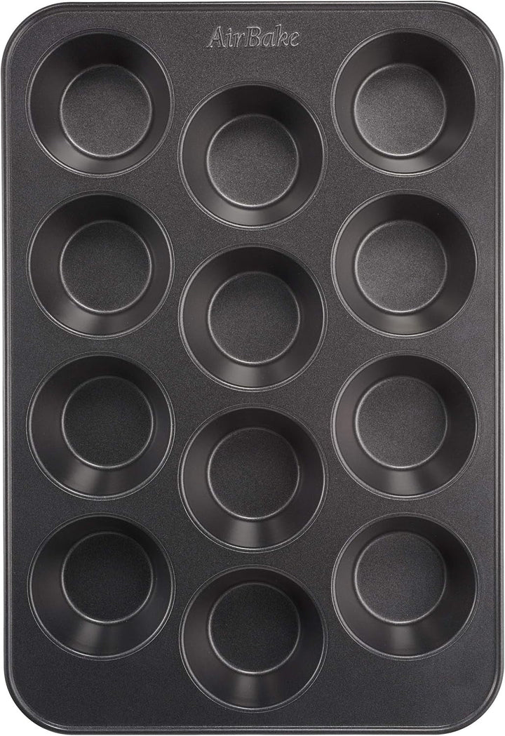 Tefal Airbake J2555014 Muffinform, Antihaftbeschichtung, Karbonstahl, Braun, 29 X 41 Cm Matrite si tavi pentru copt Naty Shop