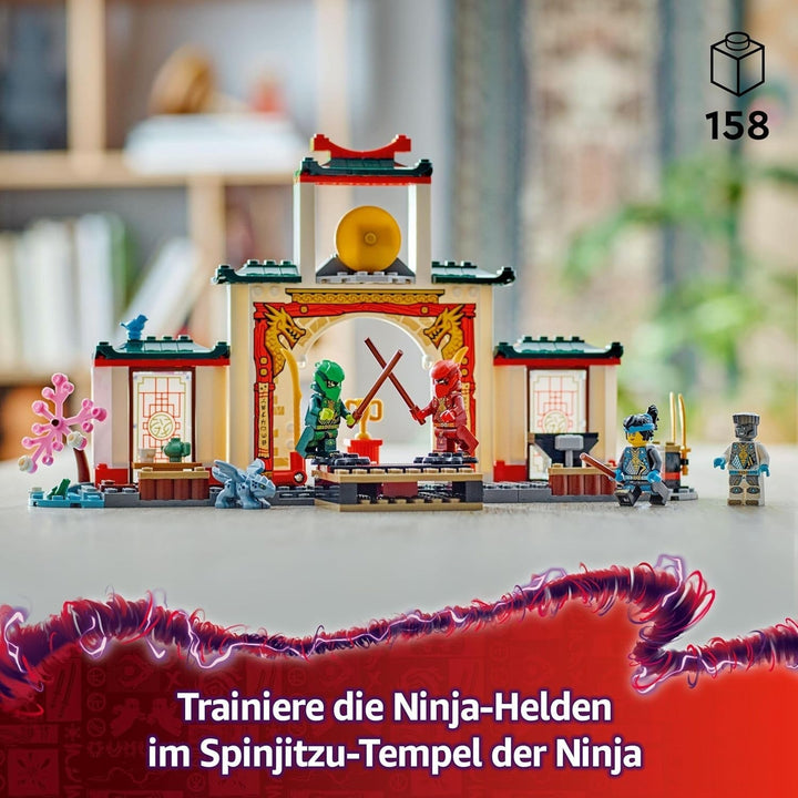 LEGO NINJAGO Spinjitzu Templul Ninja - Playset cu 4 minifigurine și 1 figurină dragon - Set de construcție - Cadou de Crăciun sau aniversare pentru băieți și fete de la 4 ani 71831 Seturi de constructie Besuche den LEGO-Store