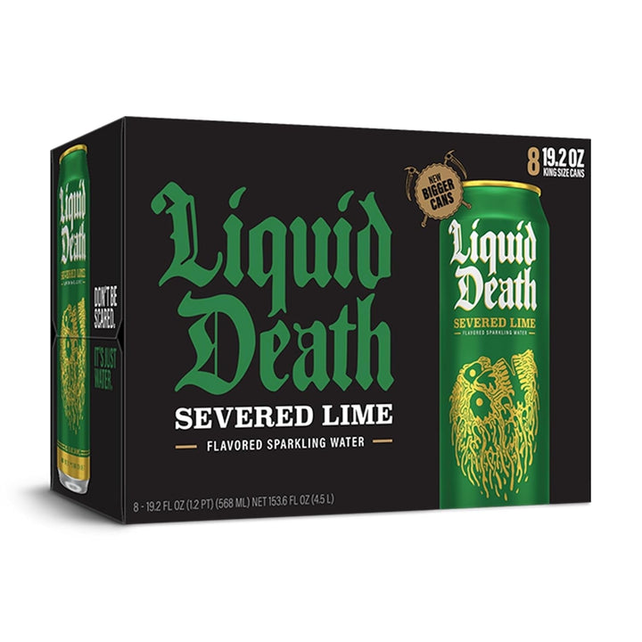 , Severed Lime, Lime-Flavored Sparkling Water, 8-Pack (19.2Oz Cans), Low Calorie & No Artificial Sweeteners Apa USA Naty Shop