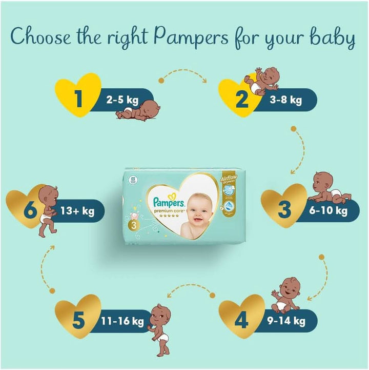 Pampers Premium Care scutece, mărimea 5 , 11 - 18 kg , 44 buc Mama si Copilul Naty Shop