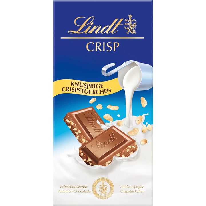 Lindt Chocolate, baton de 100 grame Naty Shop Lapte integral crocant
