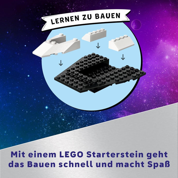 LEGO City Space Asteroid Recovery, jucărie spațială cu navă spațială, stație spațială, 2 minifigurine și o figurină extraterestră, cadou pentru copii, băieți și fete de la 4 ani 60429 Seturi de constructie Besuche den LEGO-Store