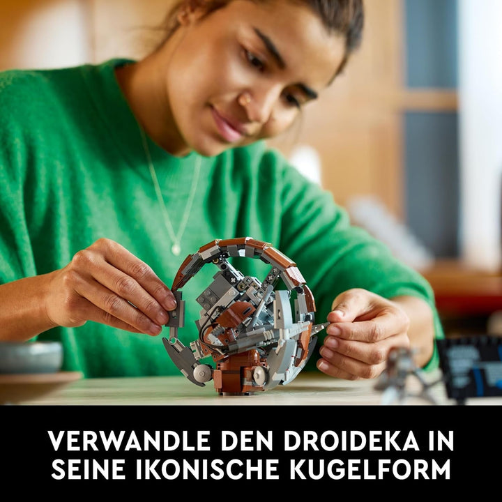 Set LEGO Star Wars Droideka, Kit model droid pentru adulți, decor pentru birou, obiect de colecție, idee de cadou pentru bărbați și femei 75381 Seturi de constructie Besuche den LEGO-Store