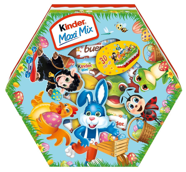 Ferrero Kinder Mix Osternest ,143 G, Verschiedene Minis & Hohlfiguren, Ostern , Ideal Als Geschenk Naty Shop Mix Osternest 143 Gr