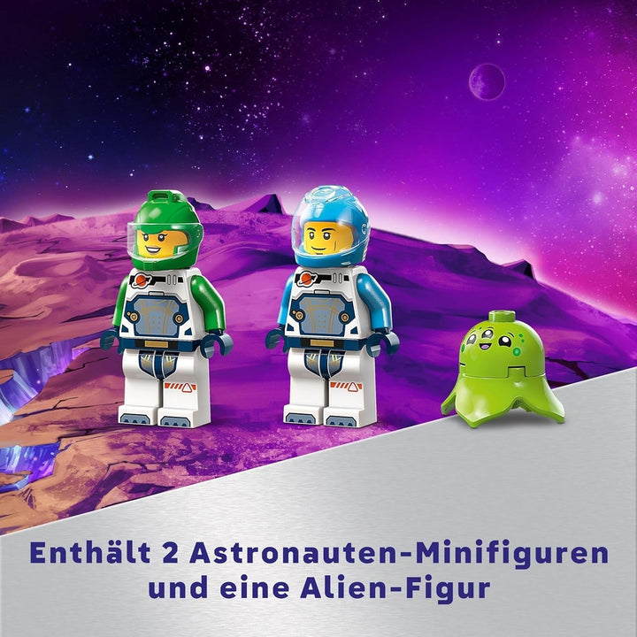 LEGO City Space Asteroid Recovery, jucărie spațială cu navă spațială, stație spațială, 2 minifigurine și o figurină extraterestră, cadou pentru copii, băieți și fete de la 4 ani 60429 Seturi de constructie Besuche den LEGO-Store