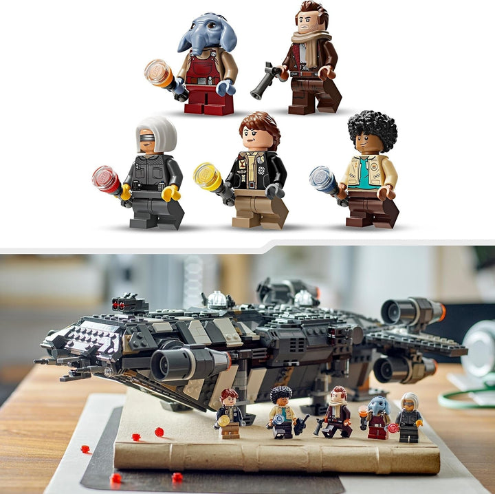 LEGO Star Wars: Skeleton Crew Onyx Cinder, navă stelară de jucărie de construit și colecționat pentru băieți și fete cu 5 personaje, idee de cadou pentru fanii de la 10 ani 75374 Seturi de constructie Besuche den LEGO-Store