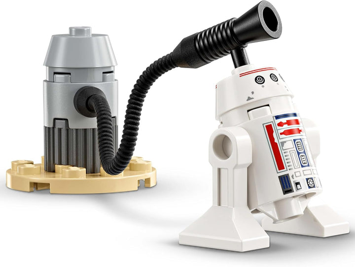 Jucărie LEGO Star Wars 75410 Mandos și Grogus N-1 Starfighter cu minifigurinele Mandalorian, Grogu și R5-D4, inclusiv coloană construibilă, set de pornire pentru nave stelare pentru băieți și fete de la 4 ani Seturi de constructie Besuche den LEGO-Store