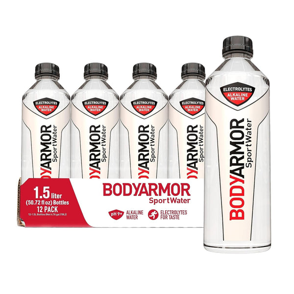 Sportwater Alkaline Water, Superior Hydration, High Alkaline Water Ph 9+, Electrolytes, Perfect for Your Active Lifestyle, 1.5 Liter (Pack of 12) Apa USA Naty Shop Alkaline - Bottle 1.5 Liter (Pack Of 12)