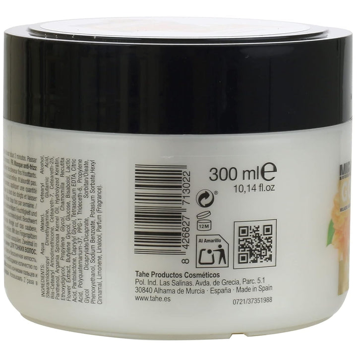 Mască anti-frizz Miracle Gold pentru păr fin cu keratină, provitamina B5 și extract de mușețel, 300 ml Masca de par Naty Shop