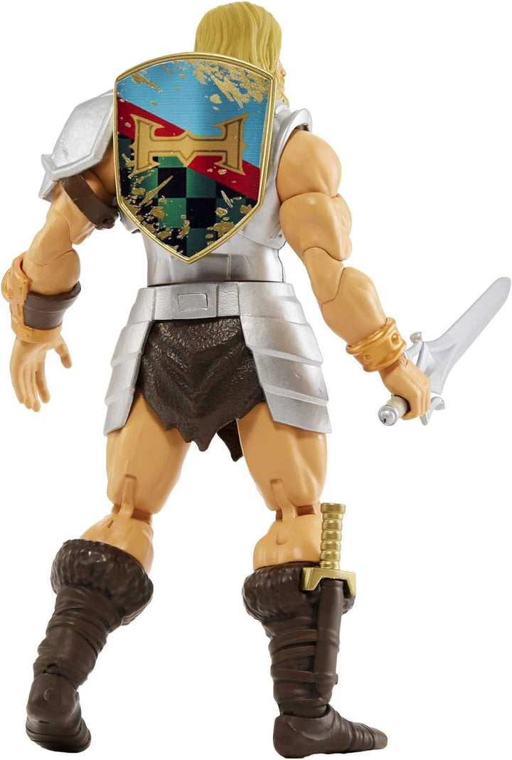 Masters of the Universe HDR45 - Colecția Masterverse, Battle Amour He-Man, aprox. 18 cm înălțime Figurine de acțiune MOTU pentru joacă și colecționare, cadou pentru copii cu vârsta de peste 6 ani Action figures Naty Shop