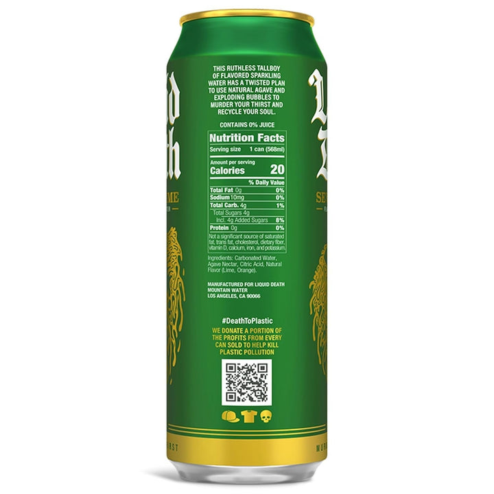 , Severed Lime, Lime-Flavored Sparkling Water, 8-Pack (19.2Oz Cans), Low Calorie & No Artificial Sweeteners Apa USA Naty Shop
