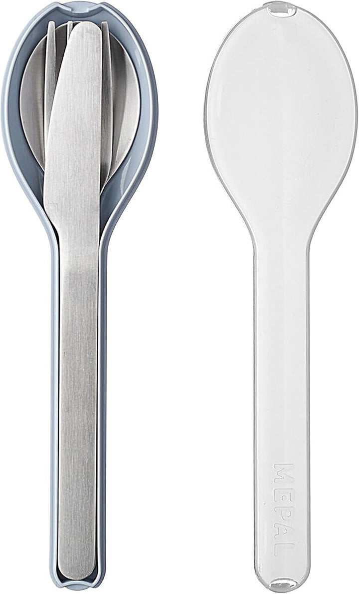 Mepal - Set tacâmuri 3 piese Ellipse, pentru călătorii Bucatarie Naty Shop Nordic Blue