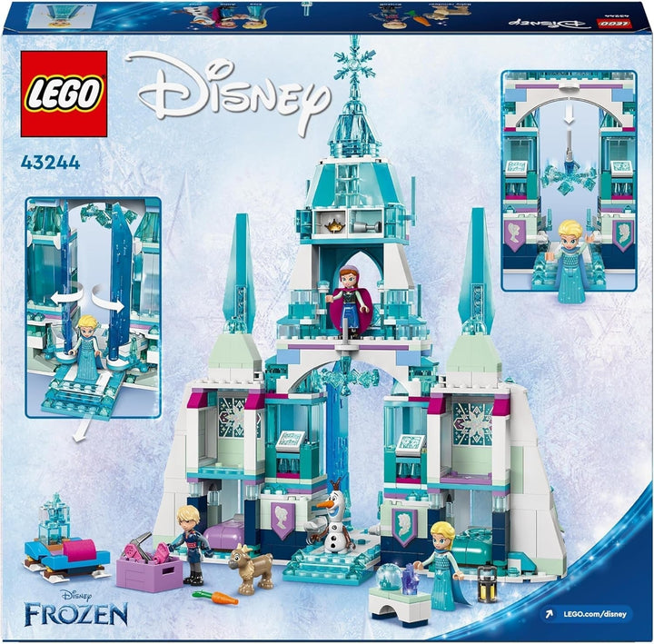 LEGO Ç€ Disney Frozen Palatul de iarnă al Elsei, set de construit și jucat pentru copii cu palat model și minifigurine ELSA și Anna, cadou pentru fete, băieți și fani ai filmului de la 6 ani 43244 Seturi de constructie Besuche den LEGO-Store