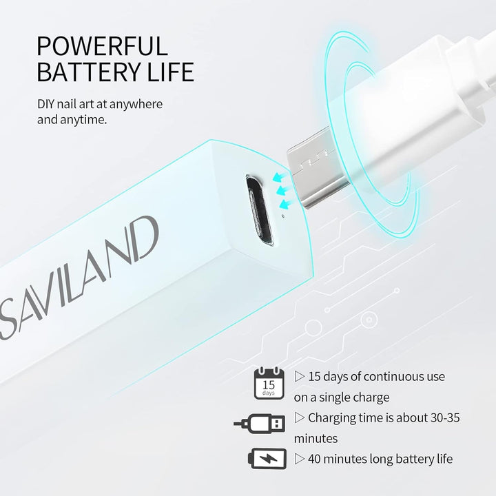 Saviland U V Lampe Für Gelnägel: Mini U V Lampe Für NägelSchützen Sie Die Haut Wiederaufladbar Klein LED Nagellack Trocknergerät Für Nagellack Aufbaugel Nail Tips Nagelkleber Geschenke Für Frauen