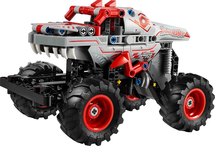 LEGO Technic Monster Jam Thunderroarus, camion monstru de jucărie cu funcție de retragere, jucărie de construcție pentru copii, cadou pentru băieți și fete cu vârsta de 7+ 42200 Seturi de constructie Besuche den LEGO-Store
