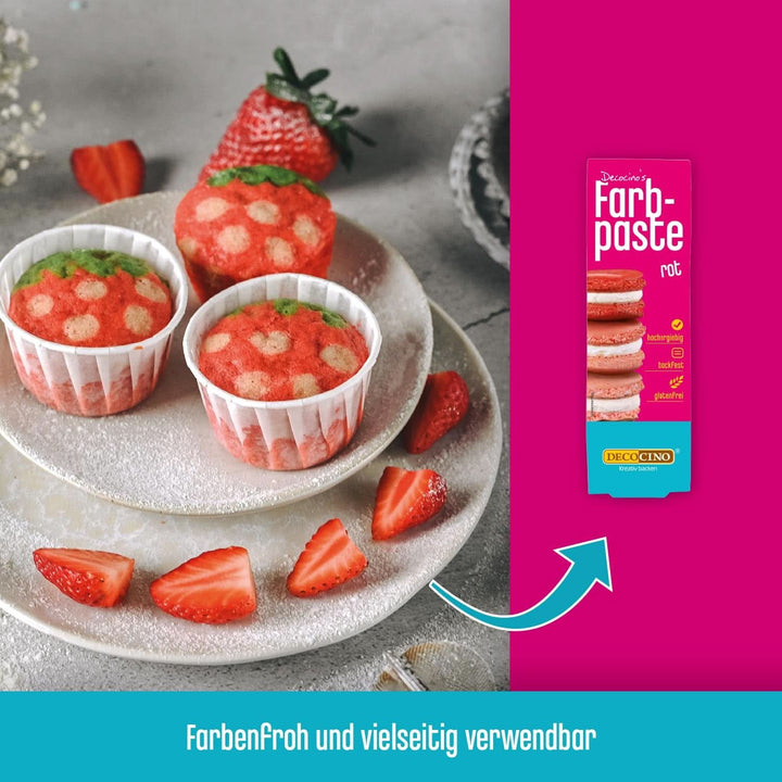 DECOCINO Colour Paste, 20 grame, ideal pentru colorarea prăjiturilor, fondantului și cremelor - fără azot și fără gluten Coloranti Alimentari Naty Shop