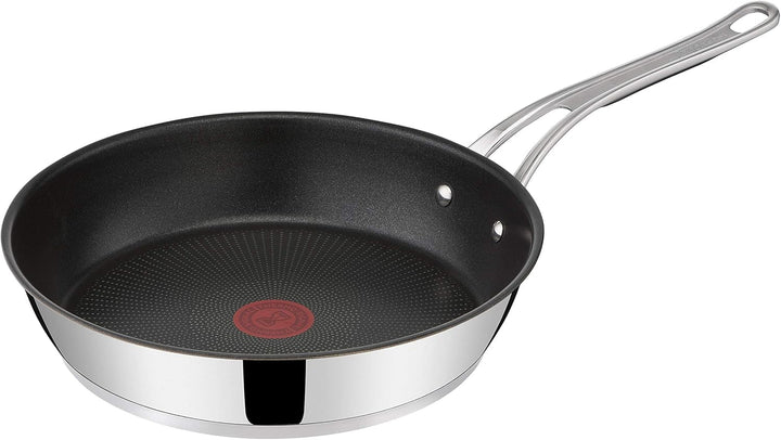 Tefal Jamie Oliver Cook'S Classics, strat antiaderent, potrivită pentru inducție, rezistentă la cuptor, oțel inoxidabil, mâner nituit Oale si Tigai Naty Shop Fără broșură de rețete 28 Cm Jo Cooks Classic