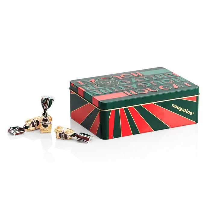 Venchi, Praline Nougatine în cutie metalică, 200 grame Bomboane de Ciocolata Naty Shop