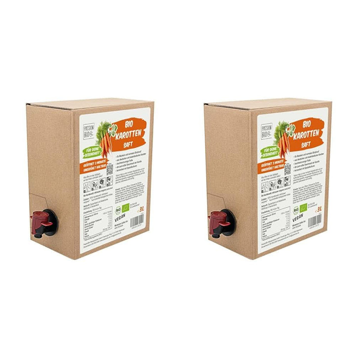 Suc organic de morcovi - Fabricat din morcovi germani și olandezi, 3 litri Bauturi fara alcool Naty Shop 2 x 3 litri Morcovi
