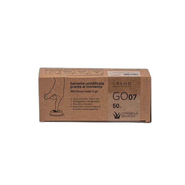 Lavetă de curățare Citronella cu lichid 50 buc Servetele Umede Bebelusi Naty Shop Mediu Lemongras