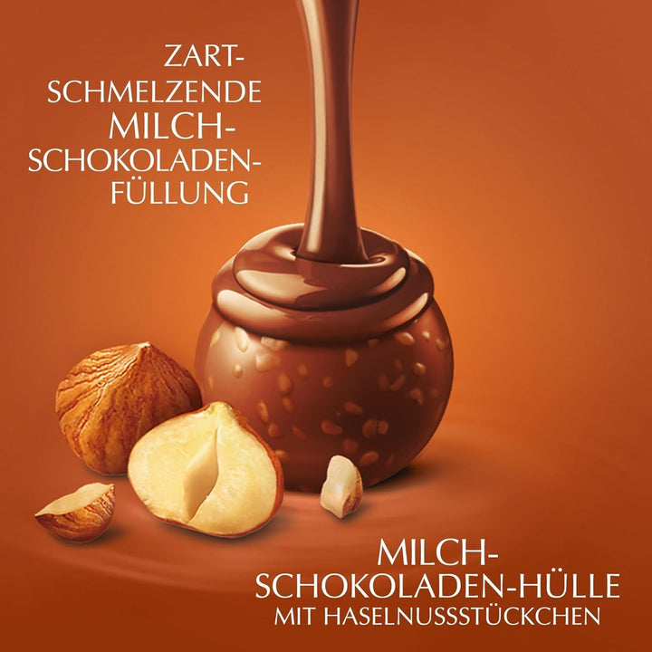 Lindt Chocolate LINDOR Balls Hazelnut, 500 grame Bomboane de Ciocolata Naty Shop