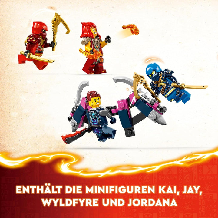 LEGO NINJAGO Kai's Ninja Climbing Mech Set, Jucărie Ninja cu figurină de acțiune construibilă și 4 mini figurine, set de aventură pentru copii, cadou de ziua de naștere pentru băieți și fete de 9 ani 71812 Seturi de constructie Besuche den LEGO-Store
