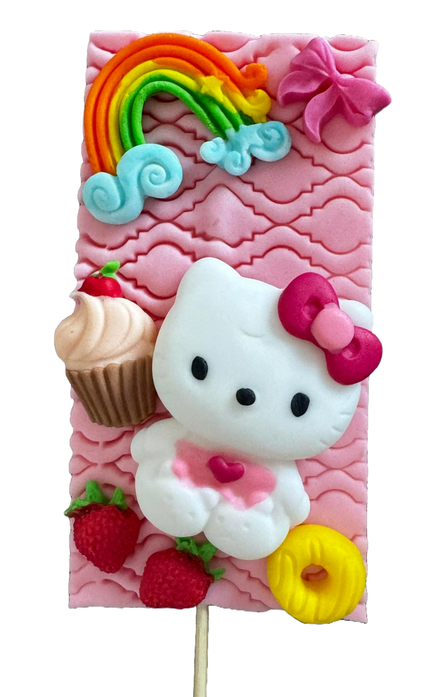 Decoratiune comestibila din zahar, Hello Kitty Decoratiuni din Pasta de Zahar Naty Shop