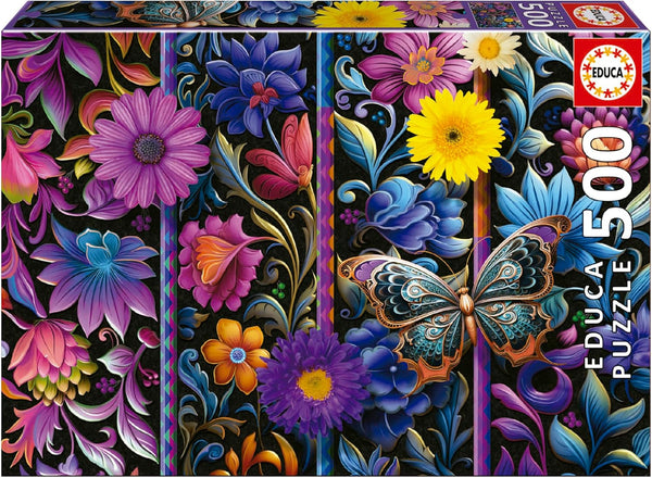 Educa - Puzzle de 500 piese pentru adulti | Badda Bloom. Dimensiuni: 48 X 34 cm. Include lipiciul de puzzle Fixpuzzle. Pentru 11 ani (19909) Puzzle Naty Shop Titlu implicit