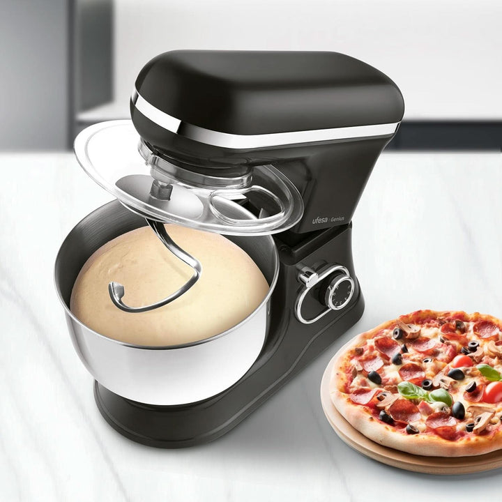 Ufesa Genius 5-In-1 Küchenmaschine Für Professionelle Backwaren, 1200W, 5L, Multifunktions-Küchenroboter, Edelstahl-Schüssel, 6 Geschwindigkeiten + Turbo, 3 Zubehörteile Enthalten, Bpa-Frei Mama si Copilul Naty Shop