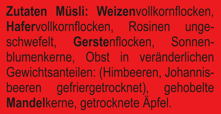 Seitenbacher Muesli indulgence mix fructe de padure, 750 grame Cereale Naty Shop
