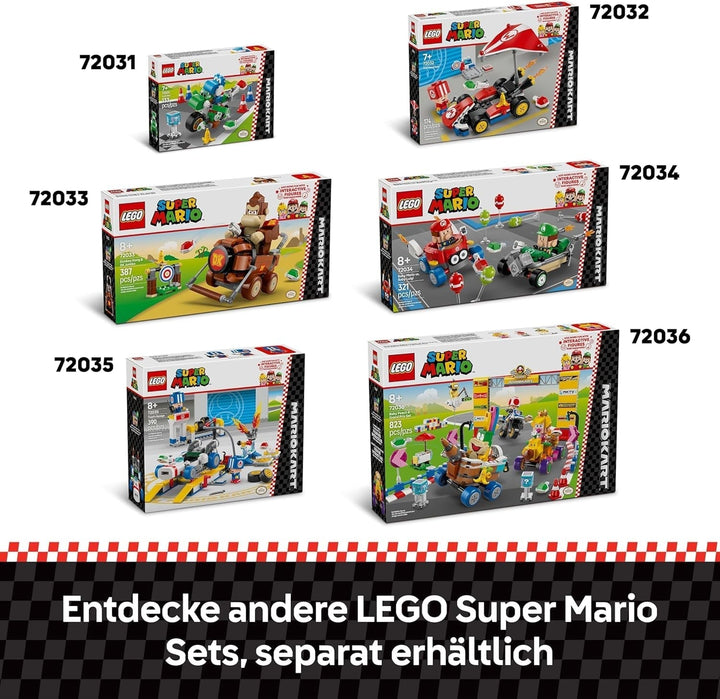 LEGO Super Mario: Mario Kart - Standard Kart, colecție Nintendo, cadou pentru copii, permite băieților, fetelor și jucătorilor de la 7 ani să joace independent, jucărie de aventură cu figura Toad 72032 Seturi de constructie Besuche den LEGO-Store