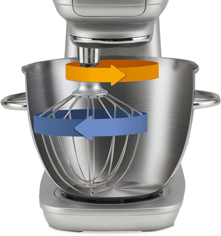 Gorenje MMC 1000 RL Küchenmaschine 7 Geschwindigkeitsstufen/Schüssel 4,5 Liter/ 1000 W Motorleistung / 3D Mixen/Supersilent/Easyclean/Überhitzungsschutz/Drehzahlregulierung/Champagne Mama si Copilul Naty Shop