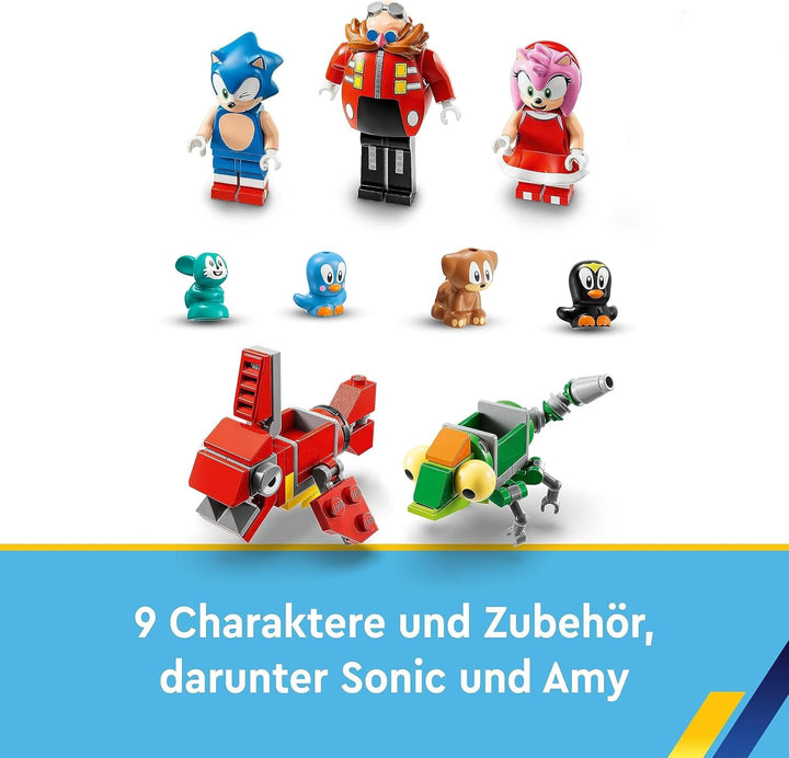 LEGO 76994 Sonic the Hedgehog Provocarea în buclă a lui Sonic în zona Green Hill, jucărie construibilă pentru copii, băieți și fete cu 9 personaje, inclusiv Dr Eggman și Amy Seturi de constructie Besuche den LEGO-Store