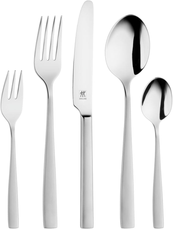 Set tacâmuri Zwilling Roseland, 30 piese, pentru 6 persoane, oțel inoxidabil 18/10 Bucatarie Naty Shop Mat Plastic Free 30 bucati