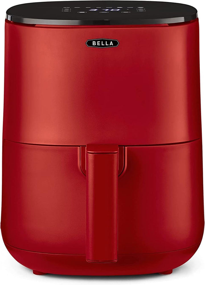 BELLA Hot Air Fryer 1.9L, 5-In-1 Compact Multi-Cooker, acoperire neaderentă, coș sigur pentru mașina de spălat vase Electrocasnice Naty Shop Rosu 3L Touchscreen