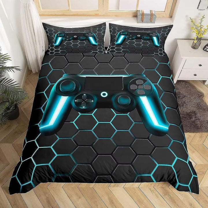 Set lenjerie copii si adolescenti, diverse modele Lenjerie de pat - copii Naty Shop Multicolor20 Double（200×200Cm）