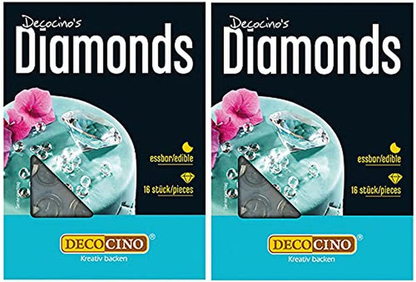 Diamante comestibile Decocino, 2 x 16 bucati Sprinkles Naty Shop
