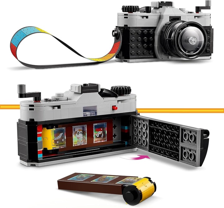 LEGO Creator 3In1 Retro Camera Toy, Camera video, Set TV, Decorațiuni de birou pentru copii sau accesorii pentru dormitor, Cadouri de fotografie pentru fete și băieți de la 8 ani 31147 Seturi de constructie Besuche den LEGO-Store