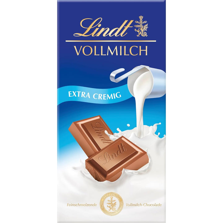 Lindt Chocolate, baton de 100 grame Naty Shop Lapte integral