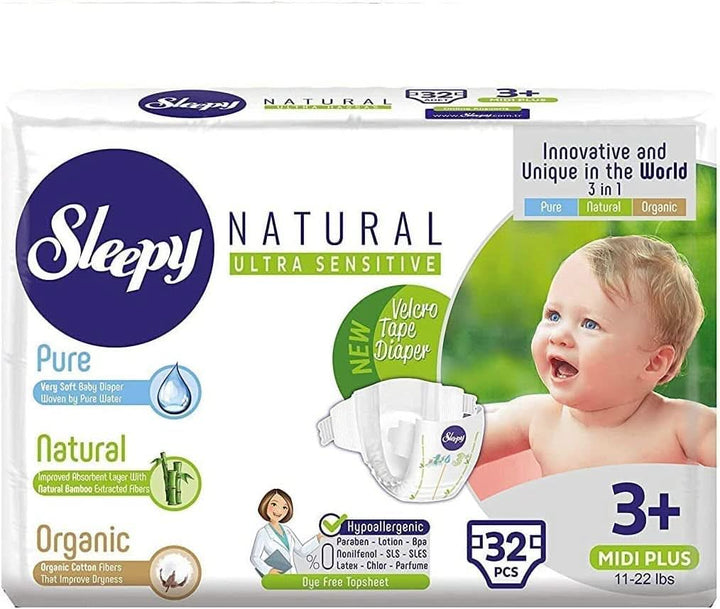 SOHO, Scutece pentru copii, fabricate din bumbac organic și extract de bambus, confort și senzatie de uscat Mama si Copilul Naty Shop 3+