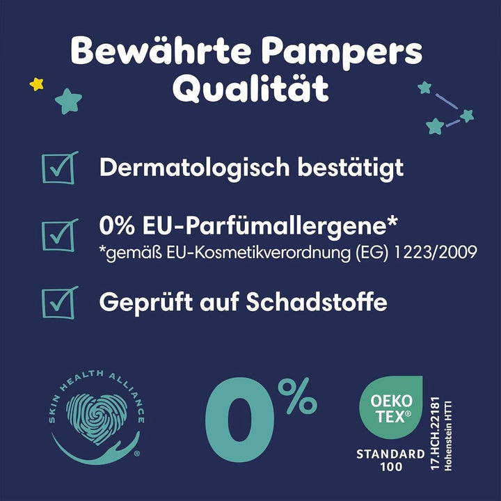 Pampers Night Nappies Pants, pantalonii pentru scutece oferă protecție suplimentară pentru întreaga noapte Mama si Copilul Naty Shop