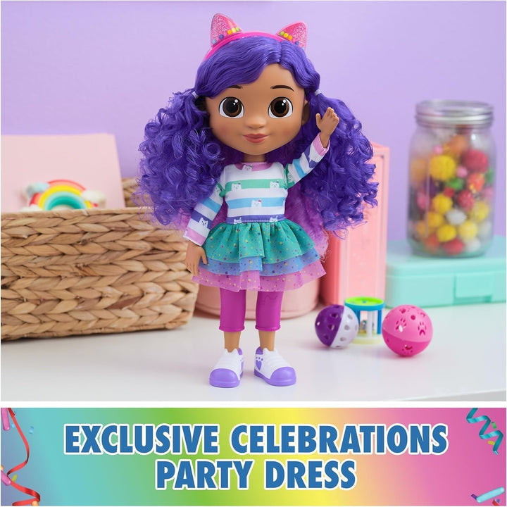 Casa de păpuși Gabby™S, petrecere interactivă Gabby, păpușă mare de 33 cm cu efecte de zgomot și urechi de pisică reversibile, vârsta 3+ Papusi Naty Shop