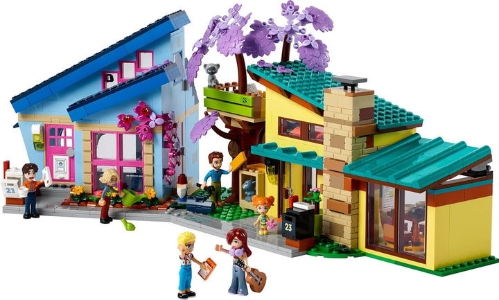 Casă de familie LEGO Friends Olly și Paisley, casă de păpuși cu figurine și accesorii, set cu casă cu două etaje și casă în copac, cadou creativ pentru fete și băieți cu vârsta de peste 7 ani 42620 Seturi de constructie Besuche den LEGO-Store