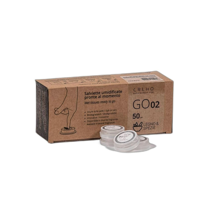 Go 07 Citronella Șervețel compresat de curățare cu lichid 50 de bucăți