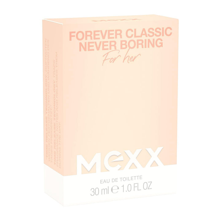 MEXX Forever Classic Never Boring Woman Eau De Toilette, parfum atemporal, floral-fructat pentru femei, 30 ml