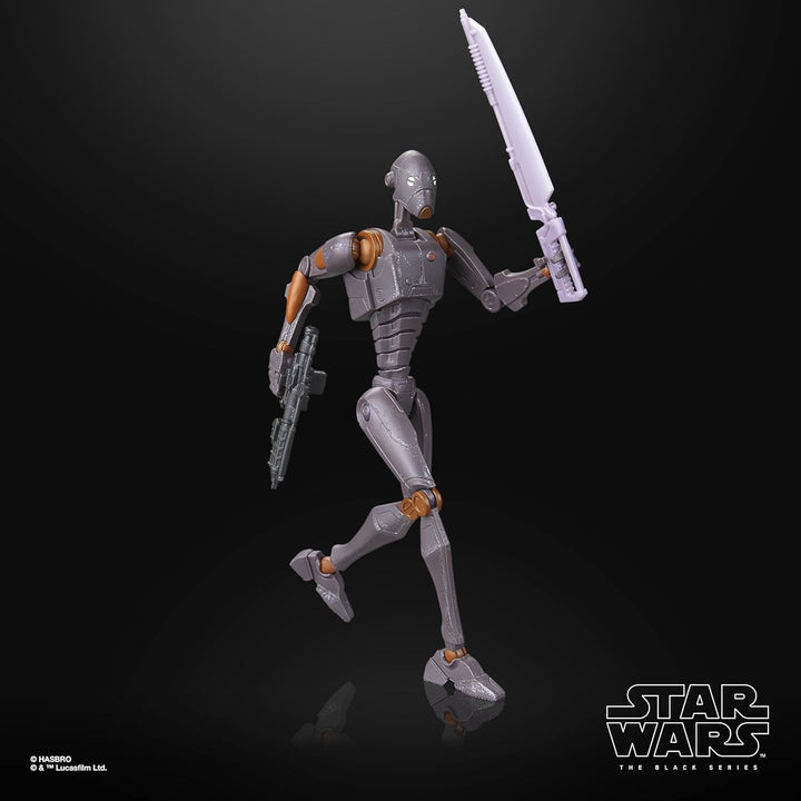 Star Wars Seria Neagră Commander Droid, Star Wars: Războiul Clonelor Premium colecționabil Figura de acțiune (15 Cm) Action figures Naty Shop