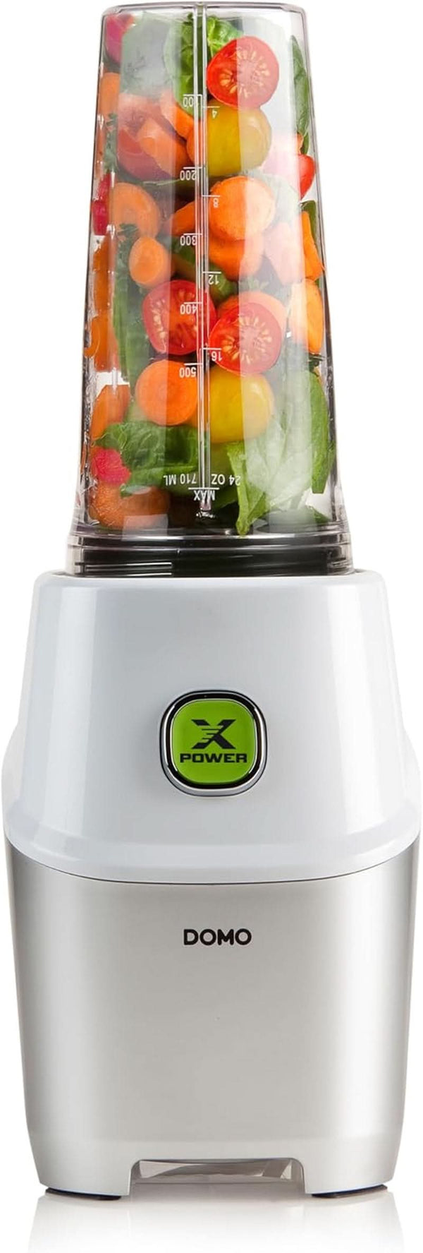 Powermixer Domo DO700BL Mit 1000W Starkem Motor - Mixen Direkt in Der Flasche, Weiß Mama si Copilul Naty Shop