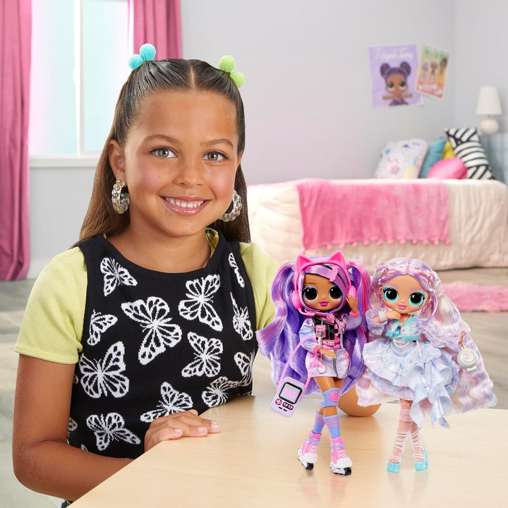 L.O.L. Surpriză! OMG Fashion Doll Pearla cu 15 surprize - păpușă cu modă și accesorii în stil sirenă - pentru copii de la 4 ani Papusi Naty Shop