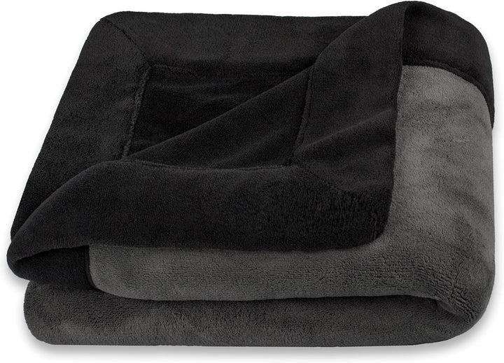 Celinatex pătură pufoasă 150 X 200 Cm albastru deschis pătură canapea cald pătură moale microfibră Fleece Oeko-Tex Montreal Paturi si Cuverturi Besuche den CelinaTex-Store Negru / gri închis 150 X 200 Cm